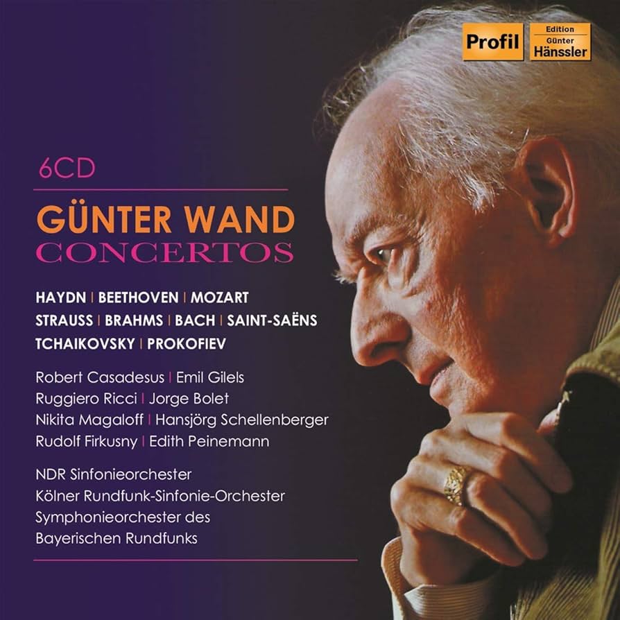 ギュンター・ヴァント
ブルックナー交響曲4番 
2001年9月ライブ2点セット Amazon.co.jp: Gunter Wand Concertos / ギュンター・ヴァント